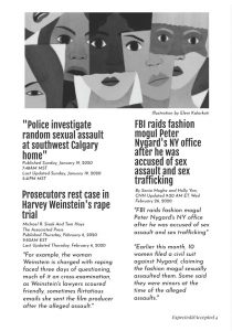 Page 5: Accepted and Expected: An Exploration of North American News Reporting of Sexualized Violence