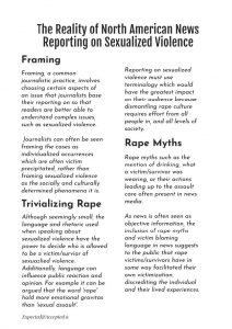 Page 10: Accepted and Expected: An Exploration of North American News Reporting of Sexualized Violence