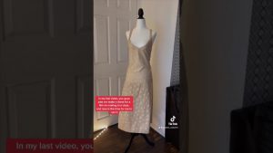 Creating the look of the Gone Girl dress Tik Tok video (audio removed due to copyright)