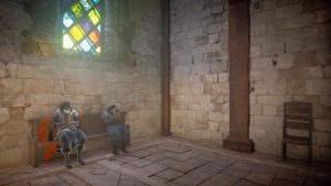 Praying at the Canterbury Cathedral. Deep Space using Two-Point Perspective (Block, 18-21)