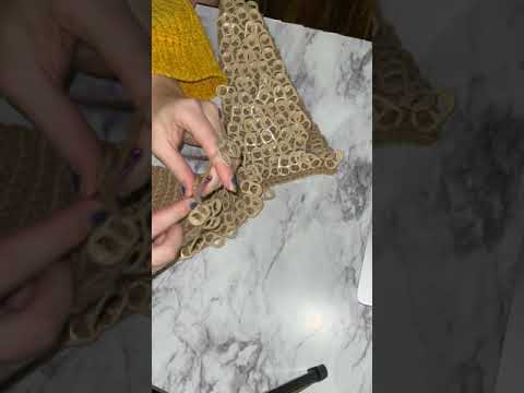Video by Alysha Bauer Crocheting the pop tab jacket/vest