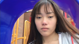 07: Girl’s resting face. Close-Up (Bordwell and Thompson, 189) & Limited Space (Block, 16-18).