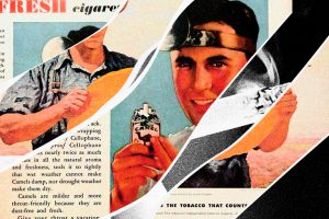 Newspaper advertisement for Camel cigarettes