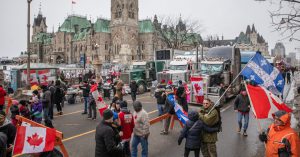 Photo of a protest in Ottawa