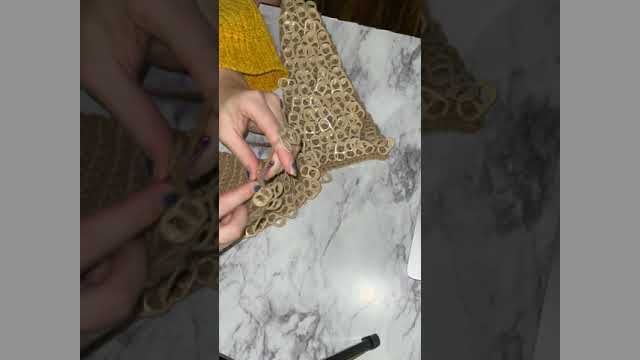 Video by Alysha Bauer Crocheting the pop tab jacket/vest