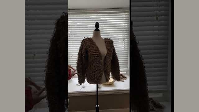 Video by Alysha Bauer Pinning sleeves for the pop tab jacket/vest