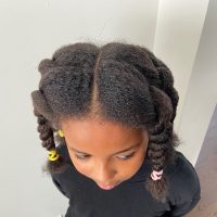 01: Isabella’s hair in the morning prior to “wash day”. High Angle (Bordwell and Thompson)