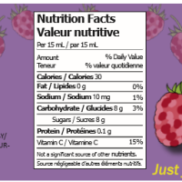 Label for a food product in a jar