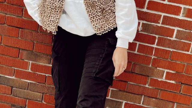 Image by Alysha Bauer Modelling the pop tab vest