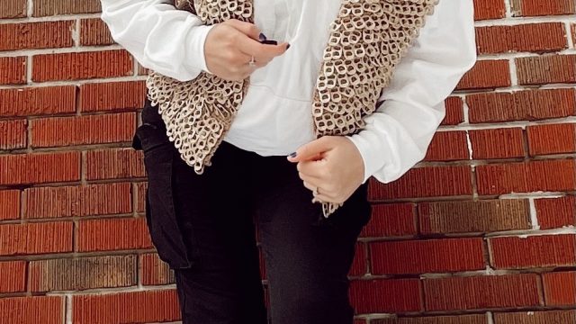 Image by Alysha Bauer Modelling the pop tab vest