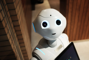 The Ethics of Emotion in AI Systems Photo of Robot looking at camera