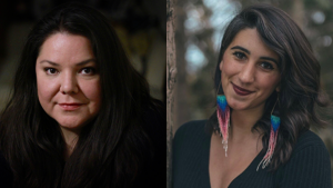 FIMS welcomes new Indigenous faculty Headshot of Sally Kewayosh and Sofia Locklear