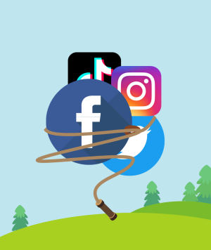 Why social media companies must be reined in Graphic of social media logos lassoed together