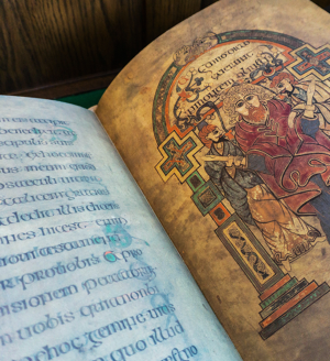 Remarkable Books Digital Exhibit Image of old Irish book