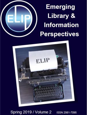 ELIP Volume 2 Emerging Library & Information Perspectives, Vol 2